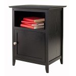 Winsome Henry Black Accent Table, 19 Inches