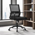 Ergonomic Swivel Office Desk Chair with Lumbar Support