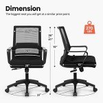 Ergonomic Swivel Office Desk Chair with Lumbar Support