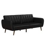 Novogratz Brittany 82" Faux Leather Futon Sofa