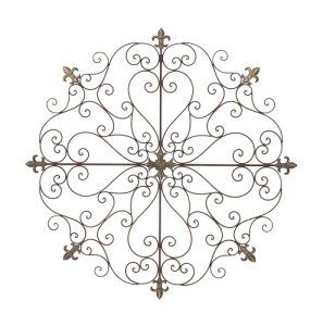 Rustic Metal Fleur De Lis Wall Art Sculpture