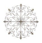 Rustic Metal Fleur De Lis Wall Art Sculpture