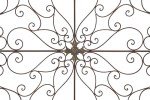 Rustic Metal Fleur De Lis Wall Art Sculpture