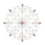Rustic Metal Fleur De Lis Wall Art Sculpture