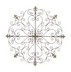 Rustic Metal Fleur De Lis Wall Art Sculpture