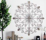 Rustic Metal Fleur De Lis Wall Art Sculpture