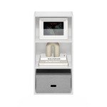 Furinno Luder White 3-Tier Bookcase Shelf