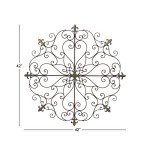 Rustic Metal Fleur De Lis Wall Art Sculpture