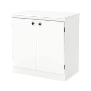 South Shore Morgan White 2-Door Storage Cabinet