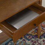 Melissa Mid Century Walnut Desk by Linon