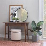 Melissa Mid Century Walnut Desk by Linon