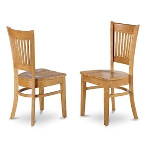 Vancouver Slat Back Oak Dining Chairs - Set of 2