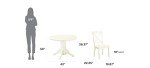 Warwick Off White Dining Table, 42" Round