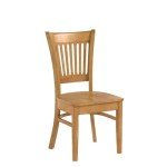 Vancouver Slat Back Oak Dining Chairs - Set of 2