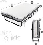 Milliard Deluxe Twin Folding Bed with Memory Foam