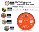 Non-Ticking Silent 10-Inch Quartz Wall Clock