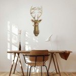 Faux Deer Head Wall Decor - Set of 5
