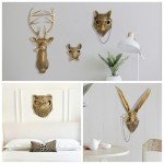 Faux Deer Head Wall Decor - Set of 5
