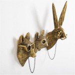 Faux Deer Head Wall Decor - Set of 5
