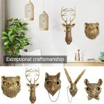 Faux Deer Head Wall Decor - Set of 5