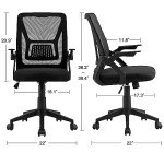 VECELO Ergonomic Mid-Back Swivel Office Chair