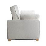 Serta Ainsley Oyster Queen Convertible Sofa Bed