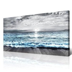 Large Black and White Canvas Wall Art