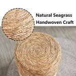 Wimarsbon Natural Seagrass Round Foot Stool