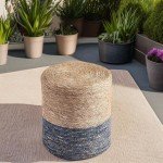 Wimarsbon Natural Seagrass Round Foot Stool