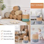Wimarsbon Natural Seagrass Round Foot Stool