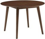 Mid-Century Modern Round Wood Dining Table