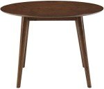 Mid-Century Modern Round Wood Dining Table