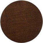 Mid-Century Modern Round Wood Dining Table