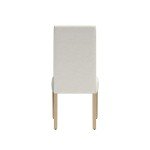 Cream Upholstered Scalloped Dining Chairs (Set of 2)