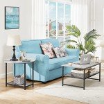 Modern Grey Marble Coffee Table with Storage