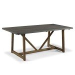 Modern Farmhouse 72-Inch Dining Room Table