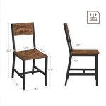 Rustic Wood Dining Chair Set of 2