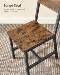 Rustic Wood Dining Chair Set of 2