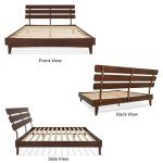 Caden King Size Bed Frame with Adjustable Headboard