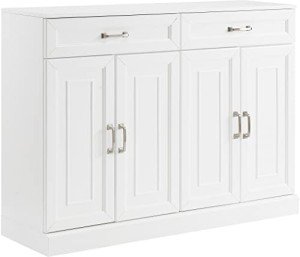 Crosley Stanton White Sideboard Buffet Cabinet