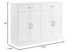 Crosley Stanton White Sideboard Buffet Cabinet