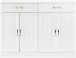 Crosley Stanton White Sideboard Buffet Cabinet