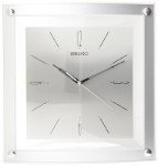 Seiko Silent Wall Clock with Silver-Tone Case
