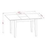 Norfolk Solid Oak Kitchen Dining Table with Leaf