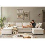 HULALA HOME U-Shaped Modular Sectional Sofa