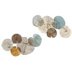 Lenzie Metal Abstract Coastal Wall Art Set