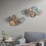 Lenzie Metal Abstract Coastal Wall Art Set