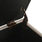 Ainsley Tufted Storage Ottoman Bench - Tan