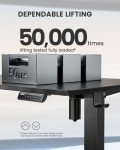 ErGear Black Height Adjustable Electric Standing Desk