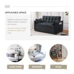 3-in-1 Velvet Sleeper Sofa Bed with Storage